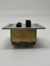 Vintage H&H Push Button Light Switch Pair - Antique Hart & Hegeman - Brass picture