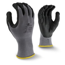 Radians RWG13-M Nylon/Spandex Shell Foam Dipped Nitrile Gripper Gloves, Medium picture