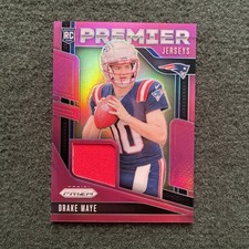 Drake Maye MEM RC 2024 Panini Prizm Premier Jerseys Pink Prizm #PJ-DME picture