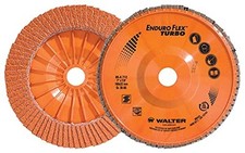 Walter 06A452 Enduro-Flex Turbo Abrasive Flap Disc [Pack of 10] - 36/60 Grit, 5 picture