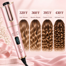 Automatic Hair Curler with LCD Display – 1” Rotating Barrel, 4 Heat Settings, 3 picture