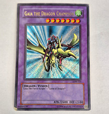 Konami Yu-Gi-Oh TCG Gaia the Dragon Champion LOB-125 Secret Rare Holo picture