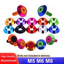 M5 M6 M8 Cup Washer Anodised Aluminium Flat Head Countersunk Screw Washers picture
