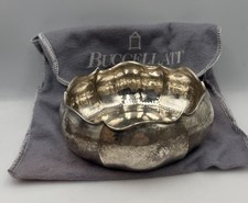 Buccellati Italy Vintage Sterling Silver Hand Hammered Candy Bowl3 3/4” picture