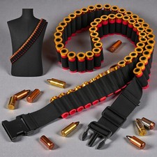 Tactical 50 Rounds Shotgun 12/20Gauge Shell Bandolier Ammo Belts Holder Hunting picture