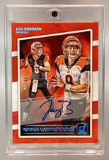 2020 Panini Donruss Joe Burrow Rookie Gridiron Kings Autograph Auto #/49 FD287 picture