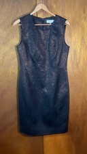 Calvin Klein Black & Copper Sleeveless Dress Sz 10 picture