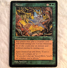 Wizards of the Coast Aluren - Tempest 1997 MTG Green Rare EN Reg #213 picture
