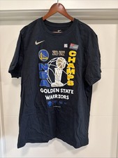 Nike Golden State Warriors 2021 2022 NBA Finals Champions T Shirt L Black NWT picture
