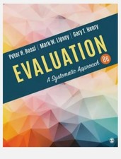 Evaluation: A Systematic Approach 8th Edition (Paperback) picture