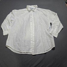 new Old Navy The Boyfriend Shirt Womens Medium White Eyelet Embroidered Button picture