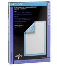 Medline OptiLock Non-Adhesive Super Absorb Dressings, 6.5