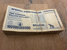 100 Pcs. Zimbabwe 100 Billion Agro Cheques 2008 BUNDLE picture