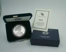 2011 W 1oz Silver Eagle Proof - with Original Govt Packaging picture