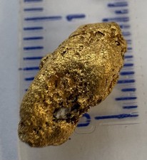 genuine, natural, Australian gold nugget 2.99 gram picture