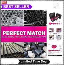 PVC Pipe Reamer Kit 6 Piece 0.75 to 4 Inch Carbide Inserts Fits 1/2 Inch Drill picture