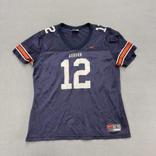 Auburn Tigers Jersey womens Large Blue NCAA Football Nike #12 Mesh vintage picture