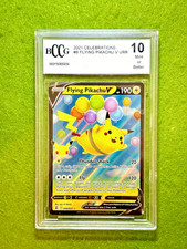 Pikachu FLYING POKEMON BCCG 10 CARD FULL ART CELEBRATIONS 2021 Pokémon V URR 006 picture