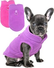 2 Pack Dog Sweater with Leash Ring Winter Warm Pet Sweater Thick Clothes Coat picture