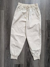 Varley Celita Pant Medium Ivory Cream Joggers NWT Athleisure Drawstring Tapered picture