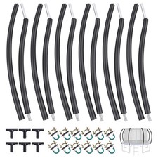 Universal 6PCS Trampoline Poles Replacement Curved Straight 8-16FT picture