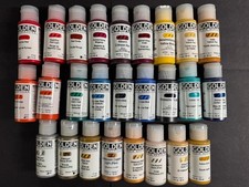 Golden Fluid Acrylics Paints Diverse Palette 1oz - Lot of 26 different colors picture