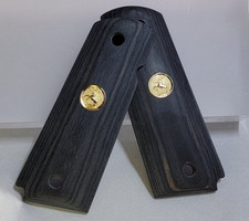 1911 Full Size grips in Black rosewood with Gold Colt Medallion   picture