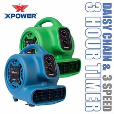 XPOWER P-230AT 925 CFM 3 Speed Mini Air Mover Carpet Dryer Floor Fan Blower picture