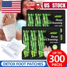 10-300PC Foot Detox Patches Pads Toxins Deep Cleansing Herbal Bamboo Organic Pad picture