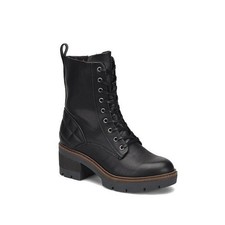 b.o.c Womens 8 M Black Malika Lace Up Block Heel Combat Booties NIB MK6 picture