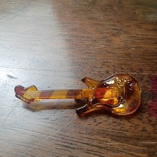 Vintage Lucite Guitar 🎸 Instrument Music Brooch Pin picture