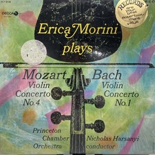 Bach / Mozart Violin Concerto - Erica Morini Decca Gold Label LP Shrink Hype picture