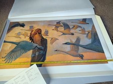 Thomas Blackshear II Swan Song FINE Art PRINT RARE artist Proof 31/50 1994 CHIEF picture