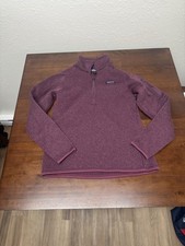 PATAGONIA Better Sweater 1/4 Zip fleece jacket  Pink M Medium || fast shipping picture