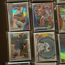 1,400+ MLB ROOKIE CARD LOT 9 PSA GRADED CARDS All Sleeved Refractor Auto Inserts picture