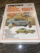 Chilton’s Auto Repair Manual 1981 American Cars 1974-1981 Vintage Repair Book picture