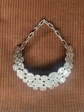 Rare Vintage Signed Biche de Bere Hammered Collar Chocker Necklace picture