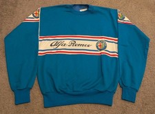 Vintage 1970's Alfa Romeo Automobiles Norma Della Legge Crew Neck Sweatshirt picture