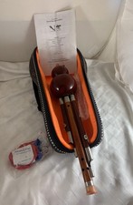 Chinese Hulusi Natural Bamboo Gourd Flute.   Includes Information Guide picture