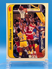 1986 Fleer Akeem Olajuwon, Houston Rockets Sticker #9 of 11 picture