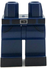 Lego New Dark Blue Legs Black Belt Shoes Silver Buckle Pockets picture