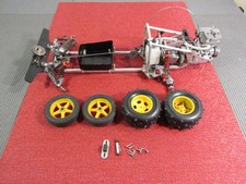 Vintage Kyosho Assault 1/10 RC Buggy Roller Slider W/ O.S. Engine, Tires. #2460 picture