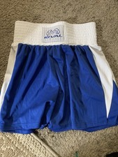 Rival Men’s boxing shorts Size 2XL Blue/White Lining picture
