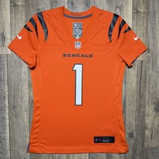 New Cincinnati Bengals Ja’Marr Chase Nike Football Game Home Jersey Women S $150 picture