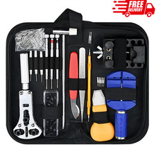 147 Pcs Watch Repair Kit Watchmaker Back Case Remover Opener Link Pin Spring Bar picture