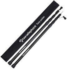 Adjustable Aluminum Camping Tarp Poles - Heavy Duty Telescoping Tent Poles Set o picture