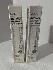 MOIKA RETINOL REPAIR EYE CREAM 1.06 oz NEW REDUCES DARK CIRCLES & WRINKLES 2 BOX picture