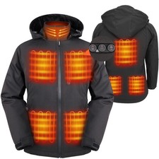 ARRIS Heated Jacket for Women, 8 Heating Zones with Battery Pack,Electric Coat picture