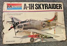 Vintage 1980 Monogram 5419 A-1H SKYRAIDER Aircraft 1:48 Model Kit Open Box picture