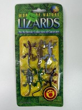 Vintage World of Nature Lizards Toy Figure Set Walmart B798-WM NEW Sealed picture